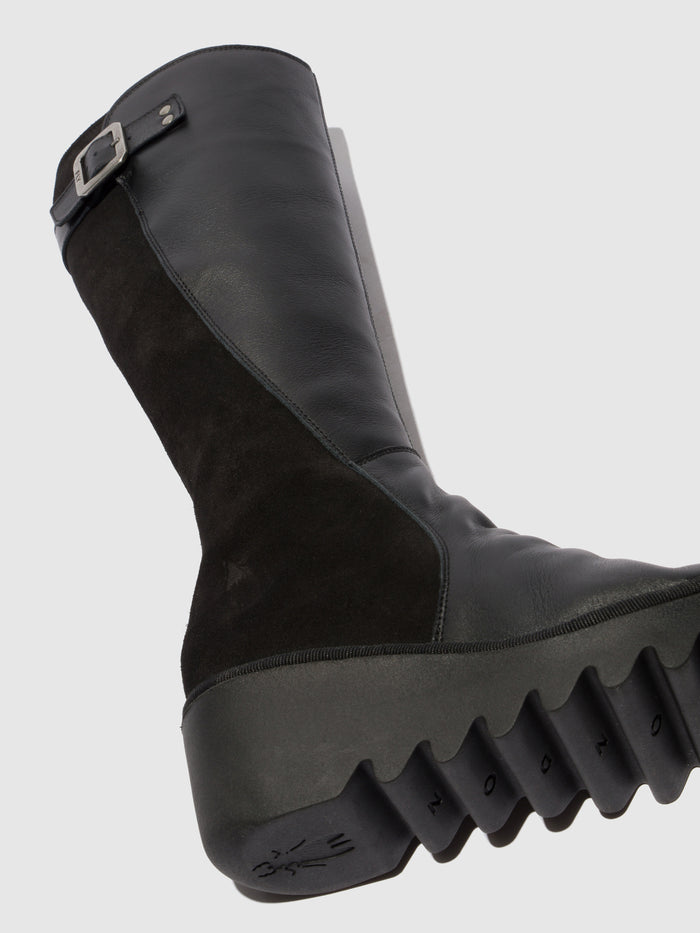Flowfold Zip Up Boots BEFY541FLY BLACK