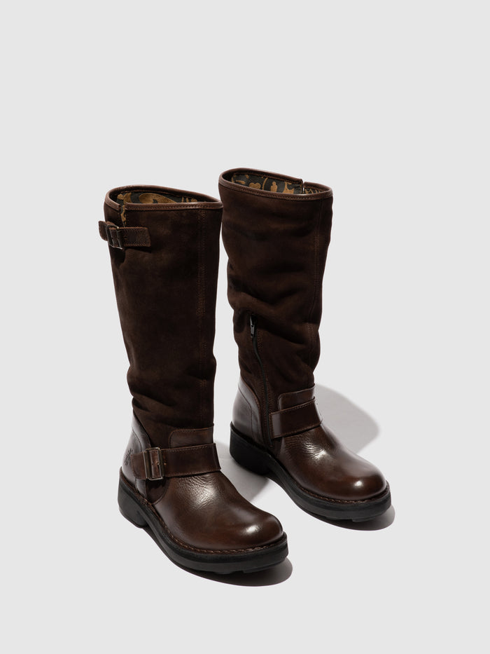 Flowfold Zip Up Boots NOCH140FLY DK.BROWN/EXPRESSO