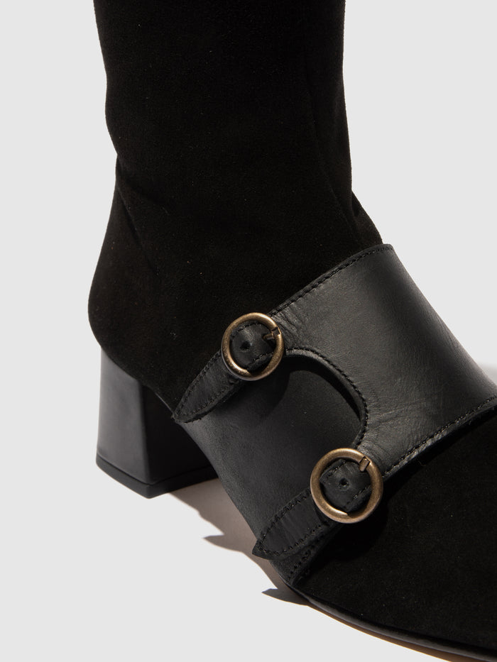 Flowfold Zip Up Boots SOFY168FLY BLACK