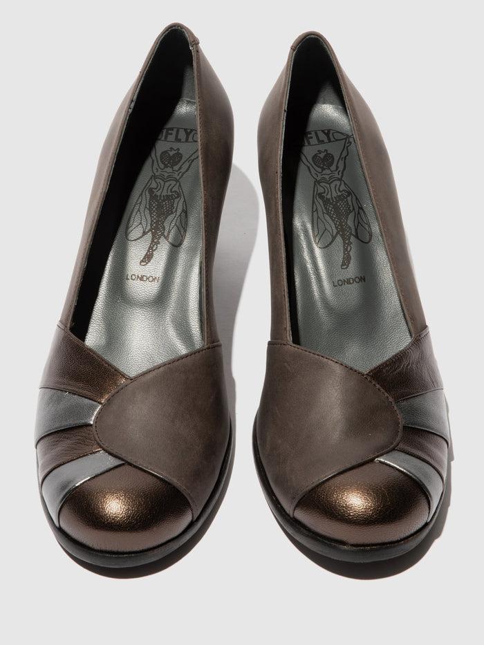 Flowfold Heel Shoes BINX163FLY GREY/GRAPHITE/DK.GOLD