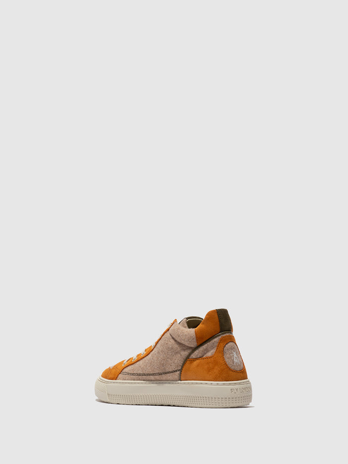 Flowfold Hi-Top Trainers TELY688FLY BEIGE/CARAMEL/ASPEN