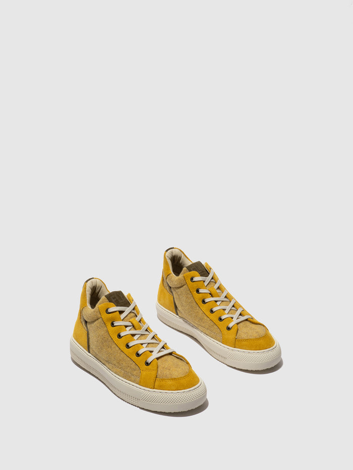 Flowfold Hi-Top Trainers TELY688FLY PALE YELLOW/ YELLOW/ ASPEN
