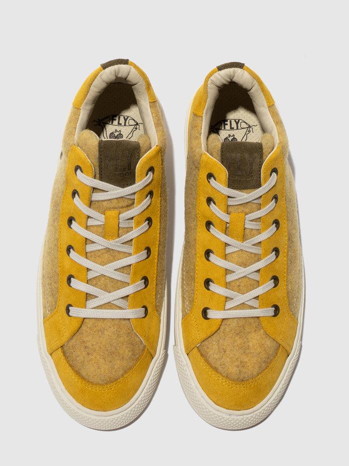 Flowfold Hi-Top Trainers TELY688FLY PALE YELLOW/ YELLOW/ ASPEN