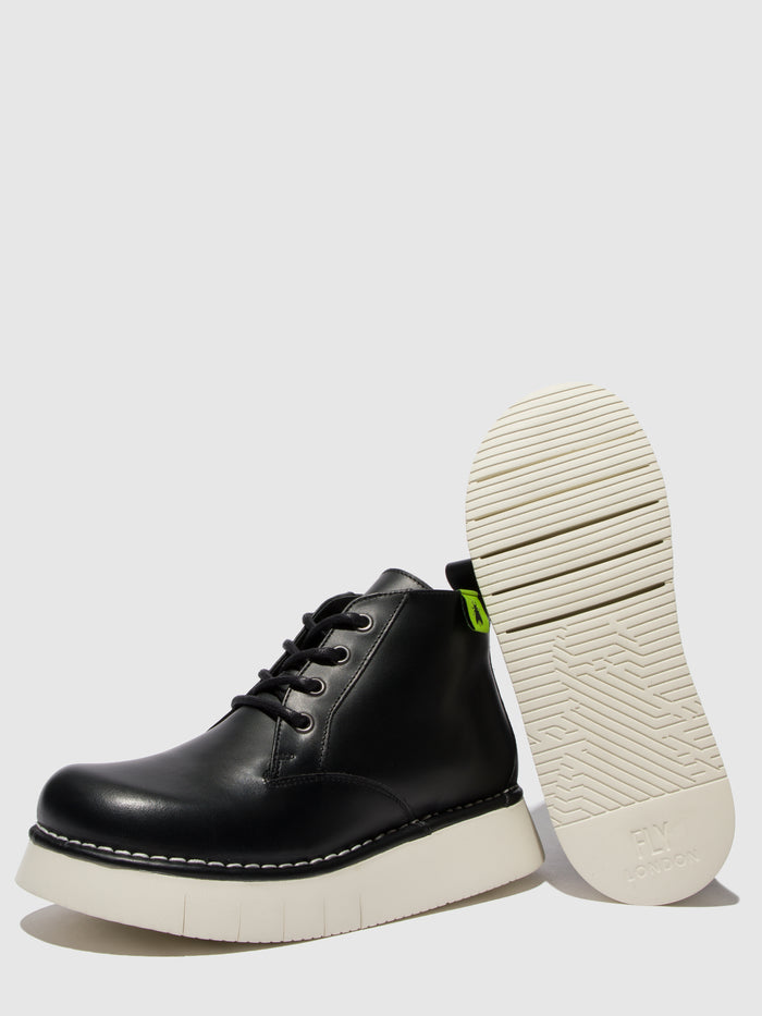 Flowfold Lace-up Ankle Boots IDDA244FLY TUNDER BLACK