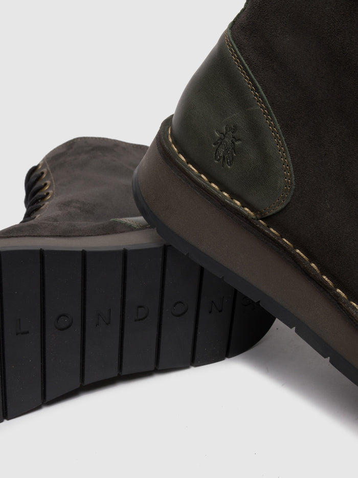 Flowfold Lace-up Ankle Boots RAMI043FLY OILSUEDE/RUG DIESEL