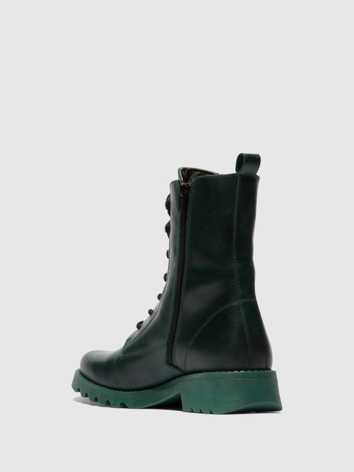 Flowfold Lace-up Ankle Boots REID893FLY PETROL (PETROL SOLE)