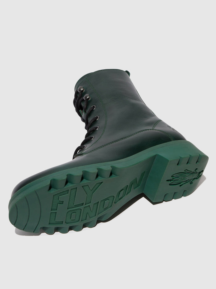 Flowfold Lace-up Ankle Boots REID893FLY PETROL (PETROL SOLE)