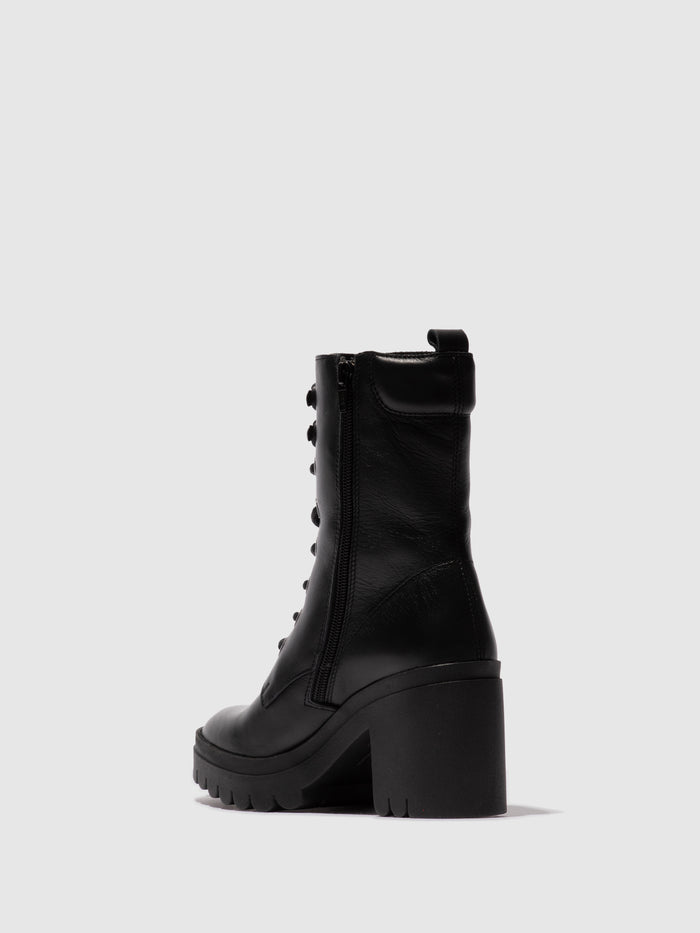 Flowfold Lace-up Ankle Boots TIEL642FLY DUBLIN BLACK
