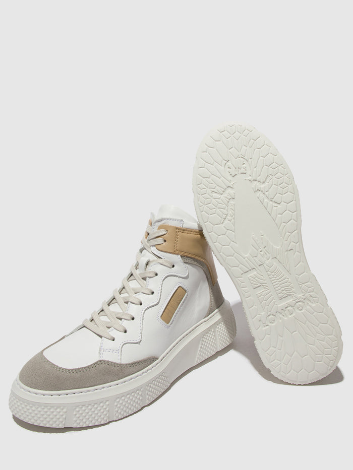Flowfold Lace-up Trainers EPPE531FLY CONCRETE/WHITE/BEIGE