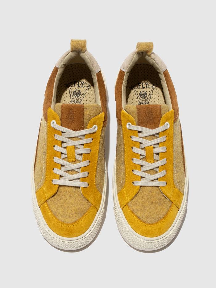 Flowfold Low-Top Trainers TAIK687FLY PALE YELLOW/YELLOW/CAMEL/OFFWHITE