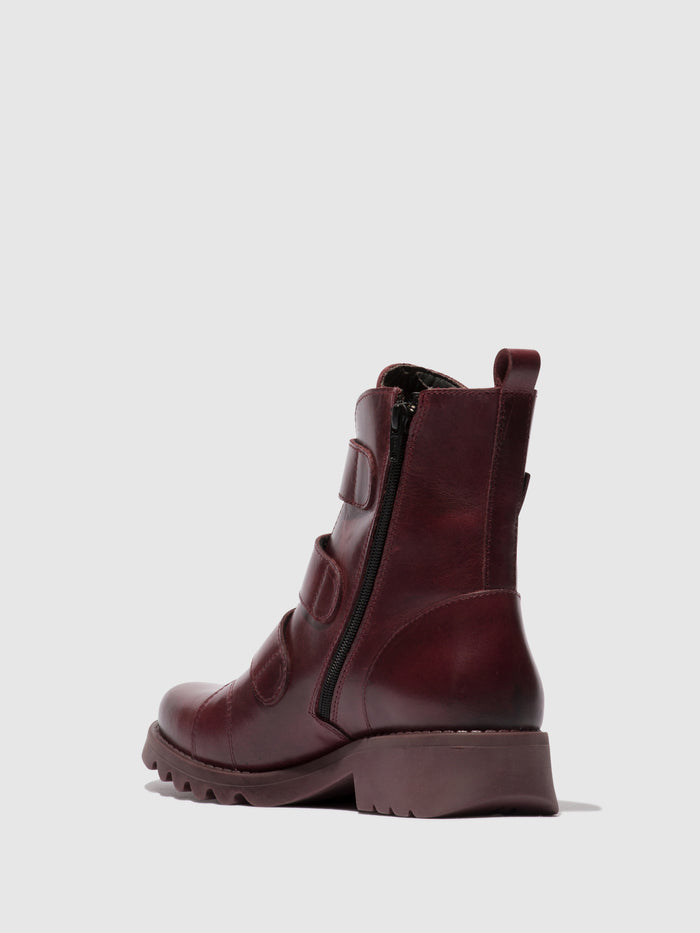 Flowfold Velcro Ankle Boots RACH790FLY PURPLE (PURPLE SOLE)