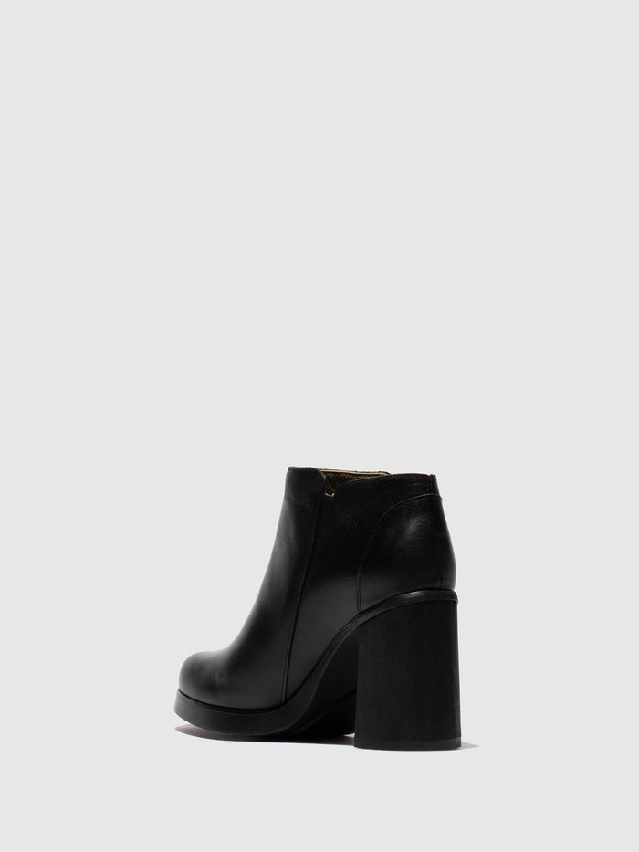 Flowfold Zip Up Ankle Boots SHAR986FLY DUBLIN BLACK