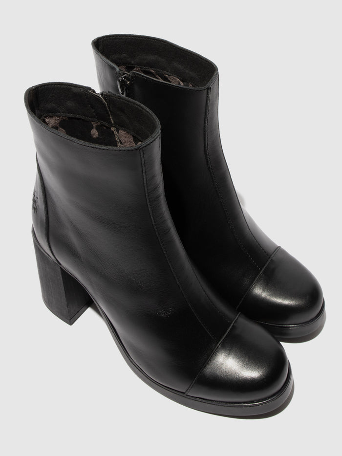 Flowfold Zip Up Ankle Boots STIR985FLY DUBLIN BLACK