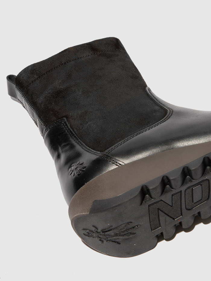 Flowfold Zip Up Boots SAUK794FLY RUG/OILSUEDE BLACK