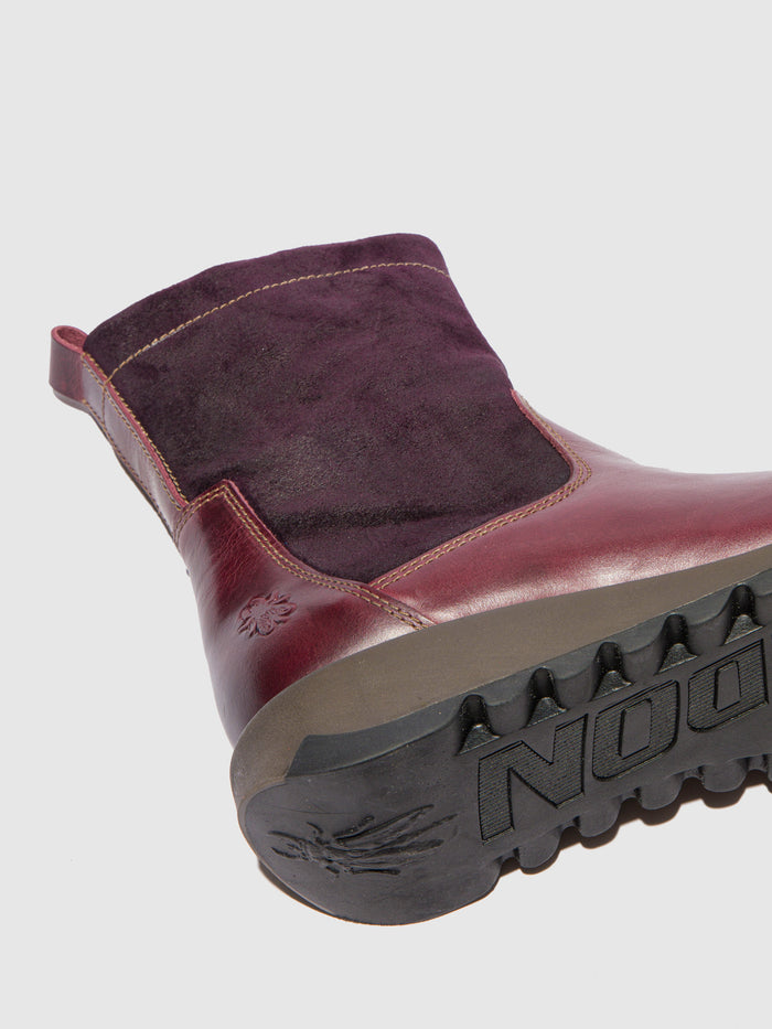 Flowfold Zip Up Boots SAUK794FLY RUG/OILSUEDE PURPLE