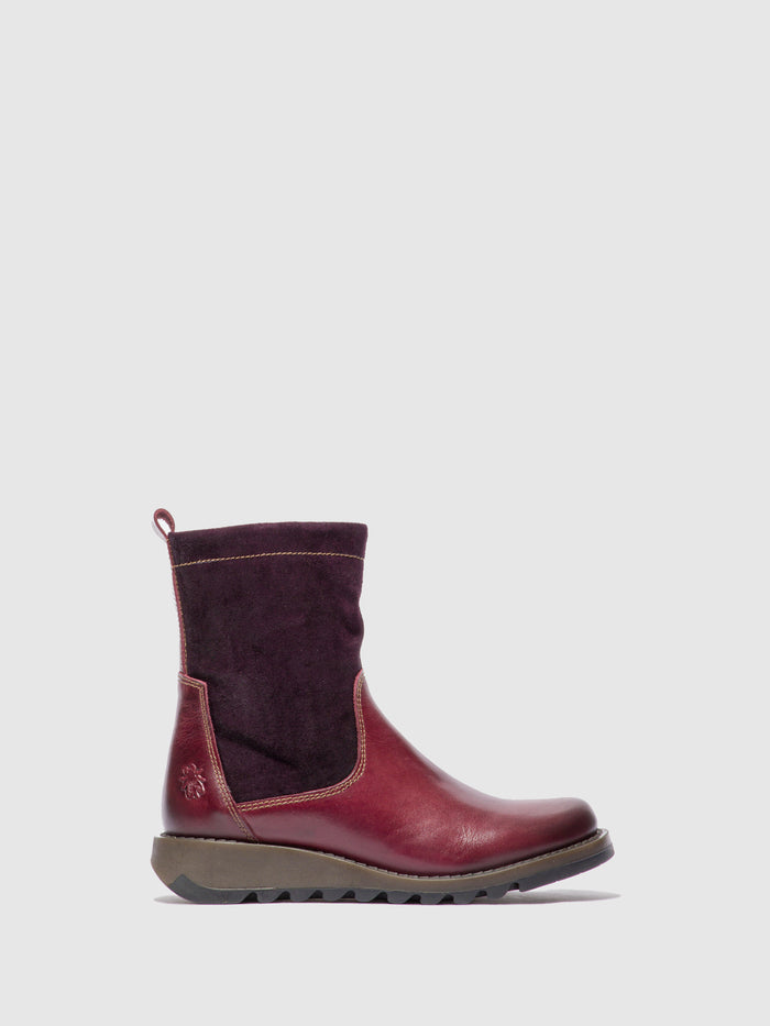 flowfold Zip Up Boots SAUK794FLY RUG/OILSUEDE PURPLE