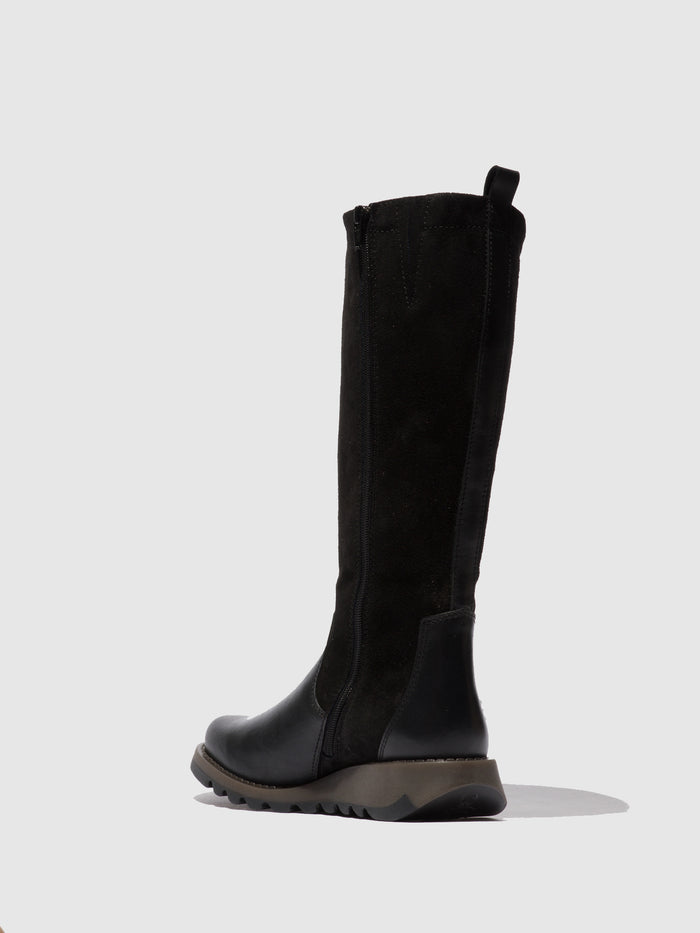 Flowfold Zip Up Boots SEME828FLY RUG/OILSUEDE BLACK