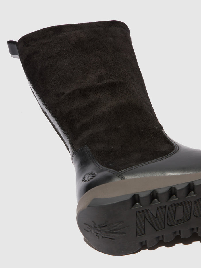 Flowfold Zip Up Boots SEME828FLY RUG/OILSUEDE BLACK