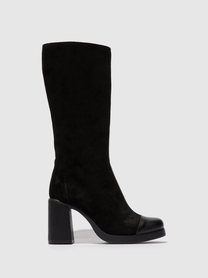 flowfold Zip Up Boots SUSI022FLY DUBLIN/OIL SUEDE BLACK
