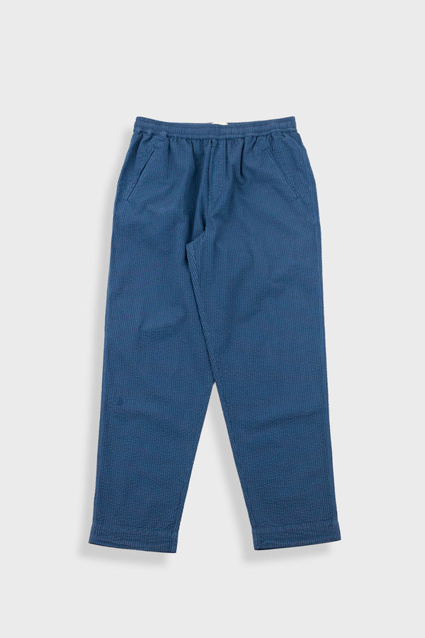 folk Drawcord Assembly Pant - Soft Indigo Overdyed Stripe