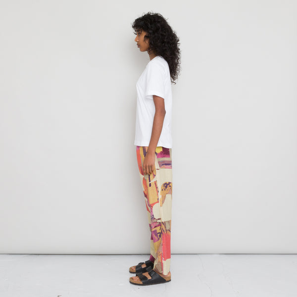 Folk Drawcord Signal Pants Women's - Cutout Print Coral Multi