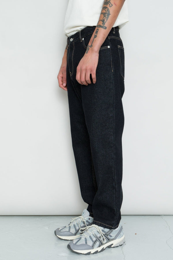 Folk 5 Pocket Trouser - Black Washed Denim
