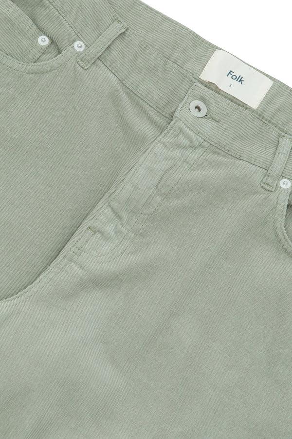 Folk 5 Pocket Trouser - Sage Cord