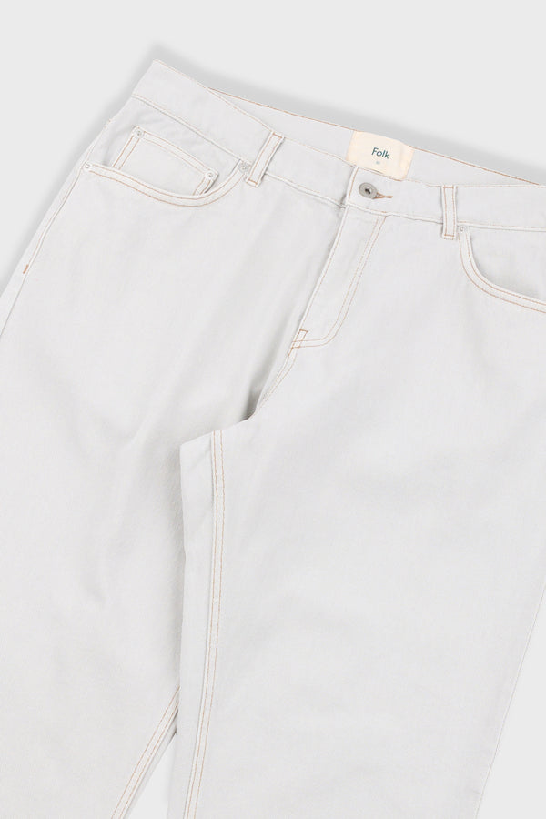 Folk 5 Pocket Trouser - Soft Grey Denim