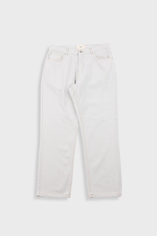 folk 5 Pocket Trouser - Soft Grey Denim