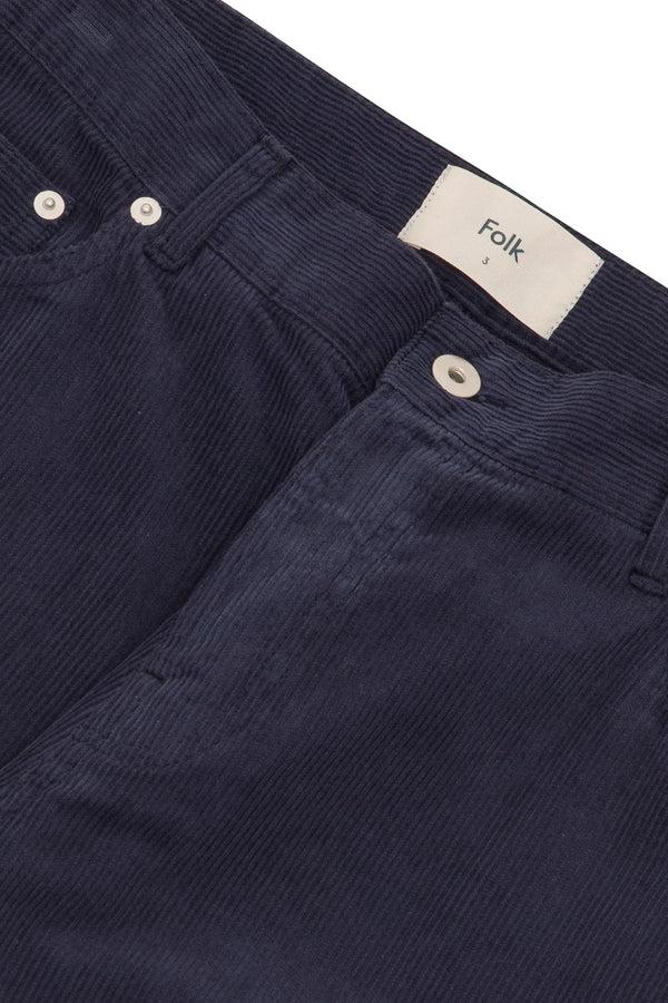 Folk 5 Pocket Trouser - Washed Ink Cord