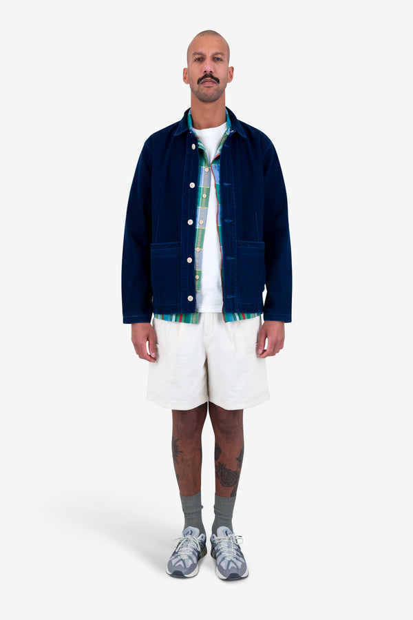 Folk Anniversary Jacket - Deep Indigo Slub