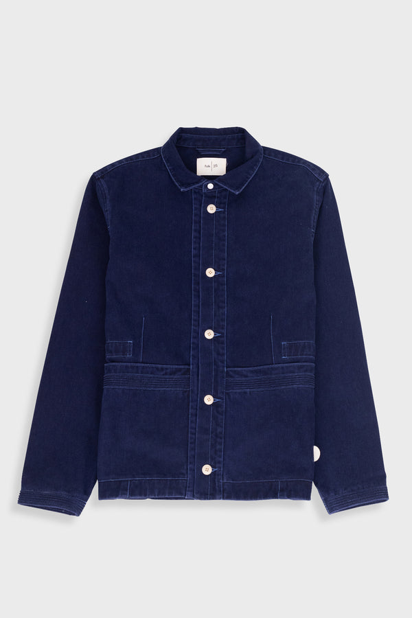folk Anniversary Jacket - Deep Indigo Slub