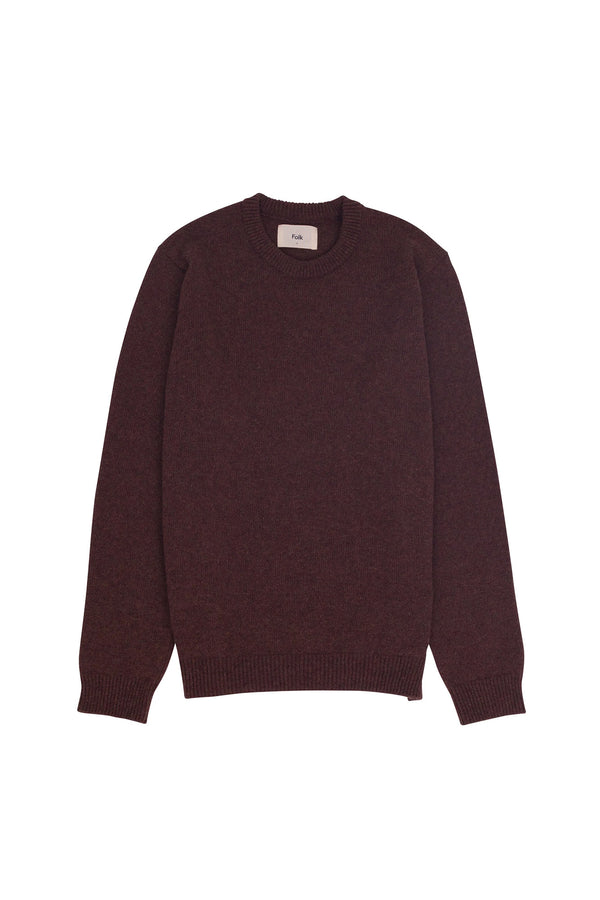 folk Assembly Crew Jumper - Chocolate