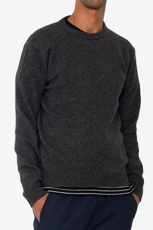 Folk Assembly Crew Jumper - Graphite