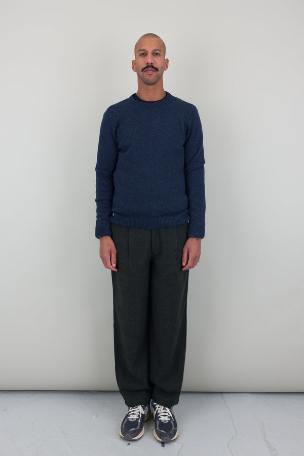 Folk Assembly Crew Jumper - Navy