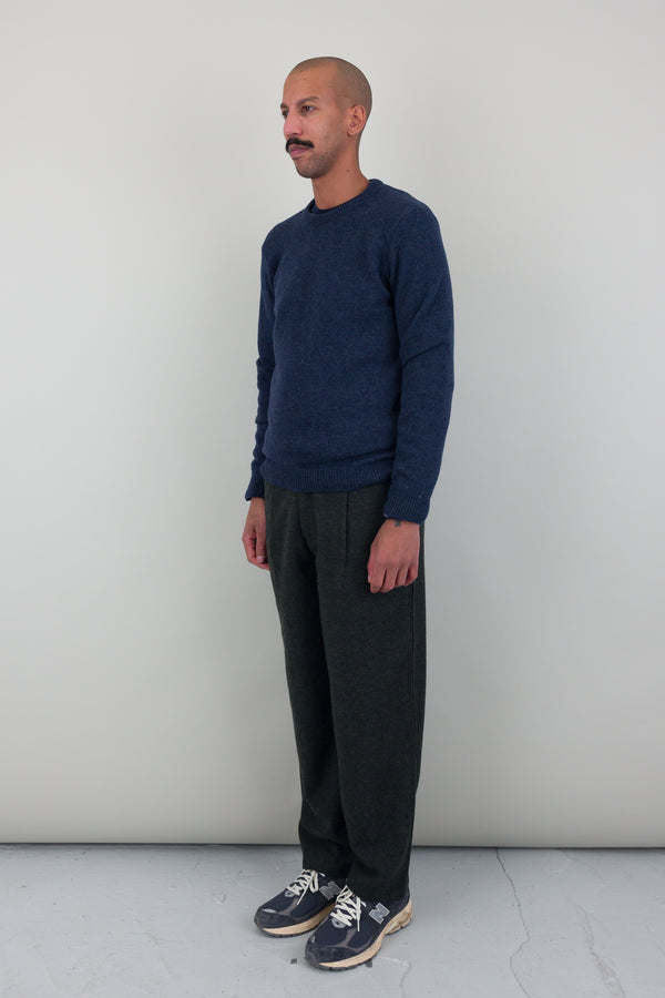 Folk Assembly Crew Jumper - Navy