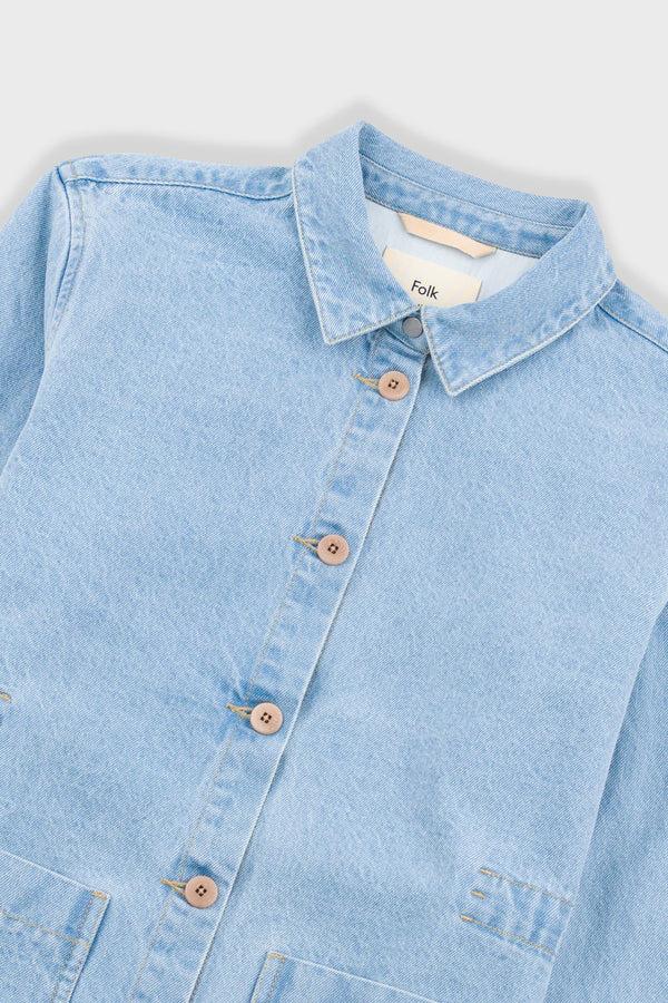 Folk Assembly Jacket - Heavy Bleached Denim