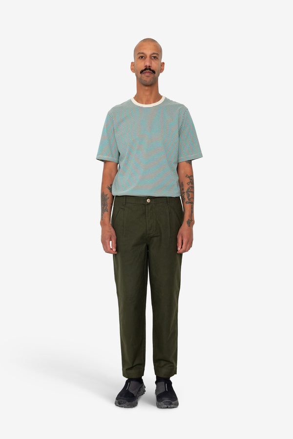 Folk Assembly Pant - Dark Olive Moleskin