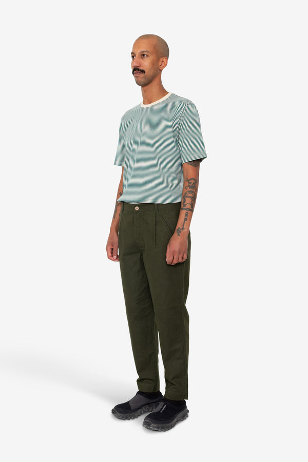 Folk Assembly Pant - Dark Olive Moleskin