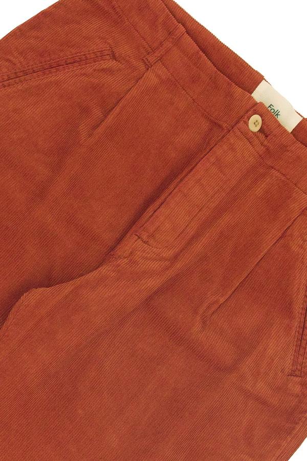 Folk Assembly Pant - Dark Rust Cord