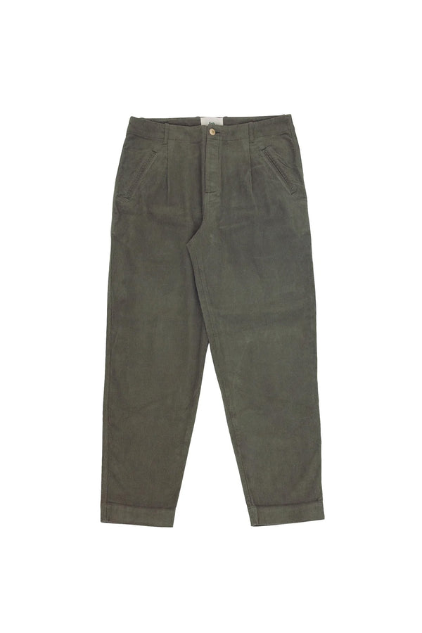 folk Assembly Pant - Dark Sage Cord