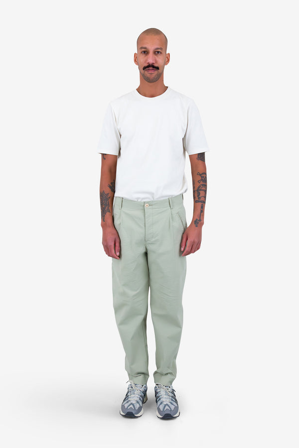 Folk Assembly Pant - Light Sage Seersucker