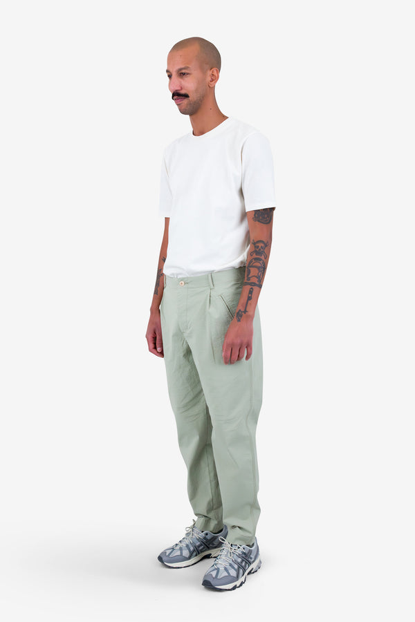 Folk Assembly Pant - Light Sage Seersucker