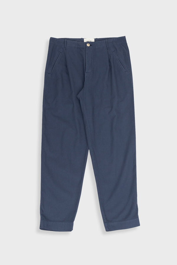 folk Assembly Pant - Navy Mini Stripe