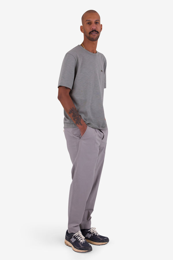 Folk Assembly Pant - Silver Grey Crinkle