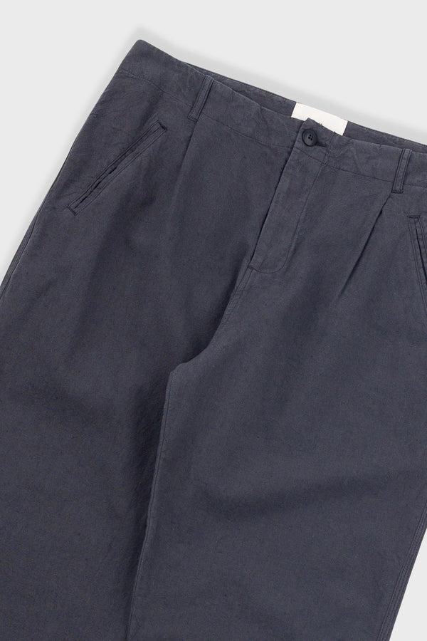 Folk Assembly Pant - Soft Black Cotton Linen