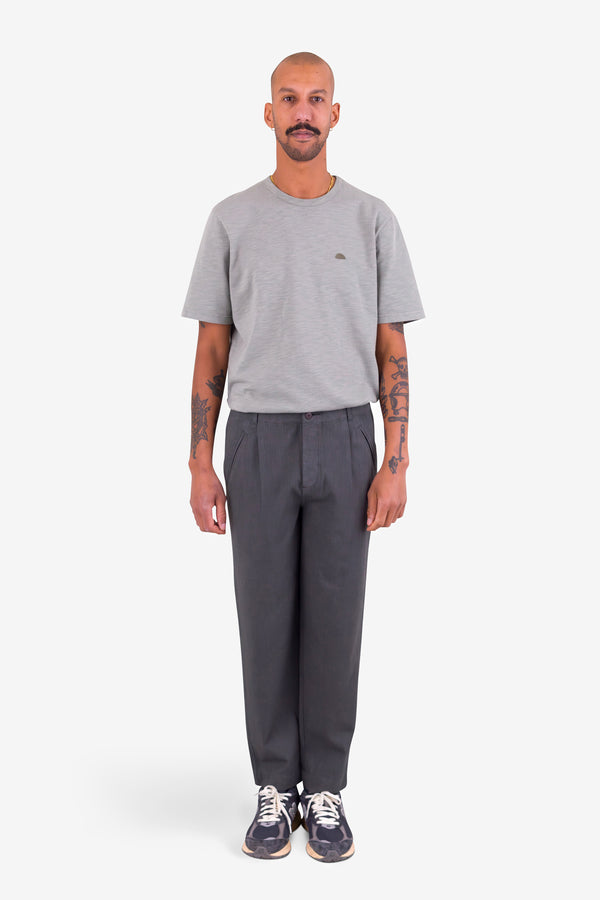 Folk Assembly Pant - Soft Black Herringbone