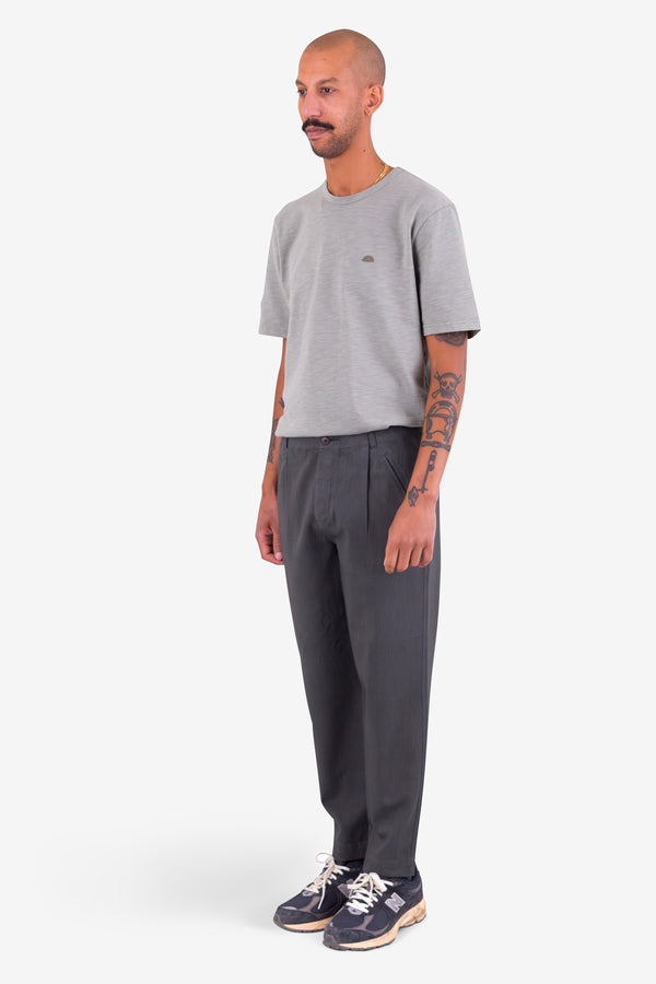 Folk Assembly Pant - Soft Black Herringbone