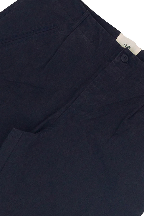 Folk Assembly Pant - Soft Black Linear Texture