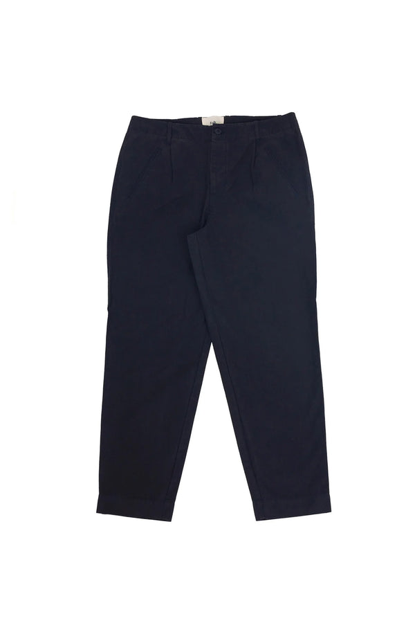 folk Assembly Pant - Soft Black Linear Texture